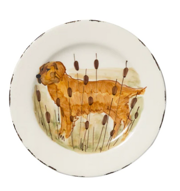 Wildlife Salad Plate - Hunting Dog