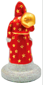 Ruby Glimmer German Santa Figure