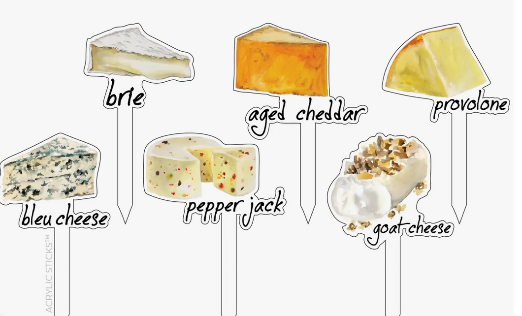 Say Cheese Fromage Acrylic Stir Sticks