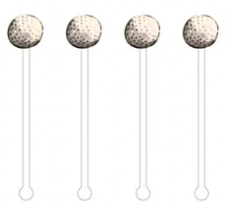 Whimsy Golf Ball Acrylic Stir Sticks