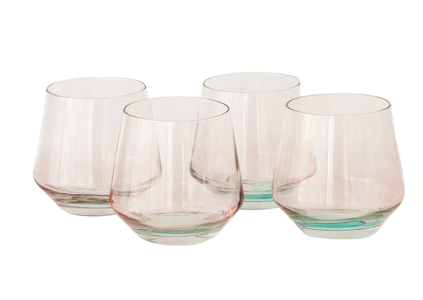 Mezclada Handblown Crystal Wine Glass Set 