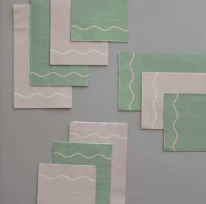 Signature Napkins- Pink + Mint