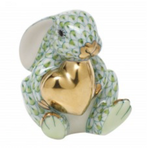 Bunny with Gold Heart