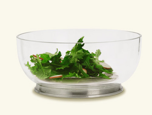 Round Crystal Salad Bowl-Medium