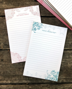 Get Done Today Painted Edge Notepads -Pink