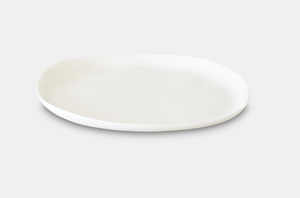 Large Round Plate-White