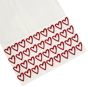 Half Hearted Tip Towel Red