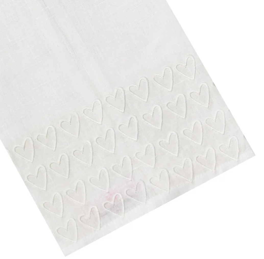 Half Hearted Tip Towel-White