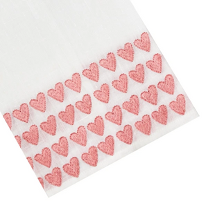 Full Hearted Tip Towel-Pink