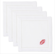 Load image into Gallery viewer, Kiss Cocktail Napkins - Set of 4