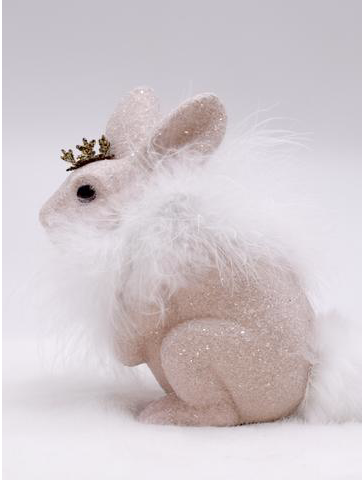 Bunny with Boa - Pink
