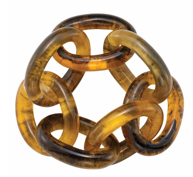 Chain Link Tortoise Napkin Ring Set of 4