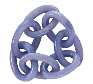 Chain Link Periwinkle Napkin Ring Set of 4