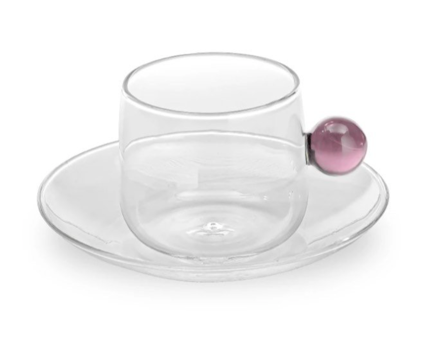 Cappucino Cup and Saucer Pink Sphere