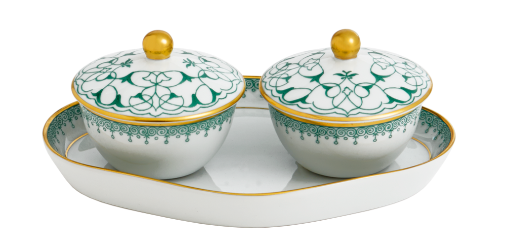 Green Lace - Serving Pieces