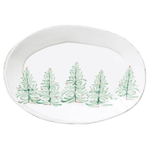 Lastra Holiday Melamine Oval Platter