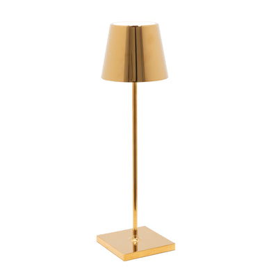 Rechargeable Table Lamp - Glossy Gold