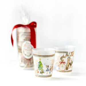 "Nutcracker Scene" Frosted Cups