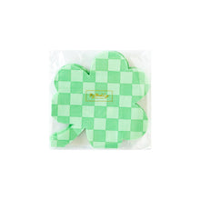 Load image into Gallery viewer, Checkered Shamrock Paper Napkin