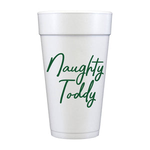 Naughty Toddy Christmas Foam Cups - Christmas