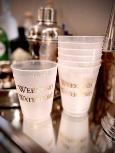 Weekend Waterford Resusable Cups - Set of 10