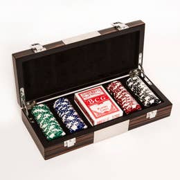 Matte Ebony 100-Piece Poker Box