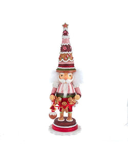 17.5" Hollywood Gingerbread Tree Hat Nutcracker