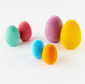 Flocked Egg, Assorted Colors