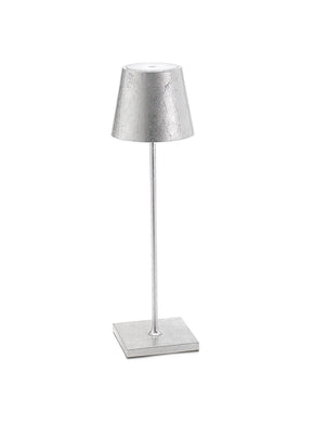 Rechargeable Table Lamp - Silver Leaf