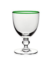 Load image into Gallery viewer, Siena Glassware Green Rim