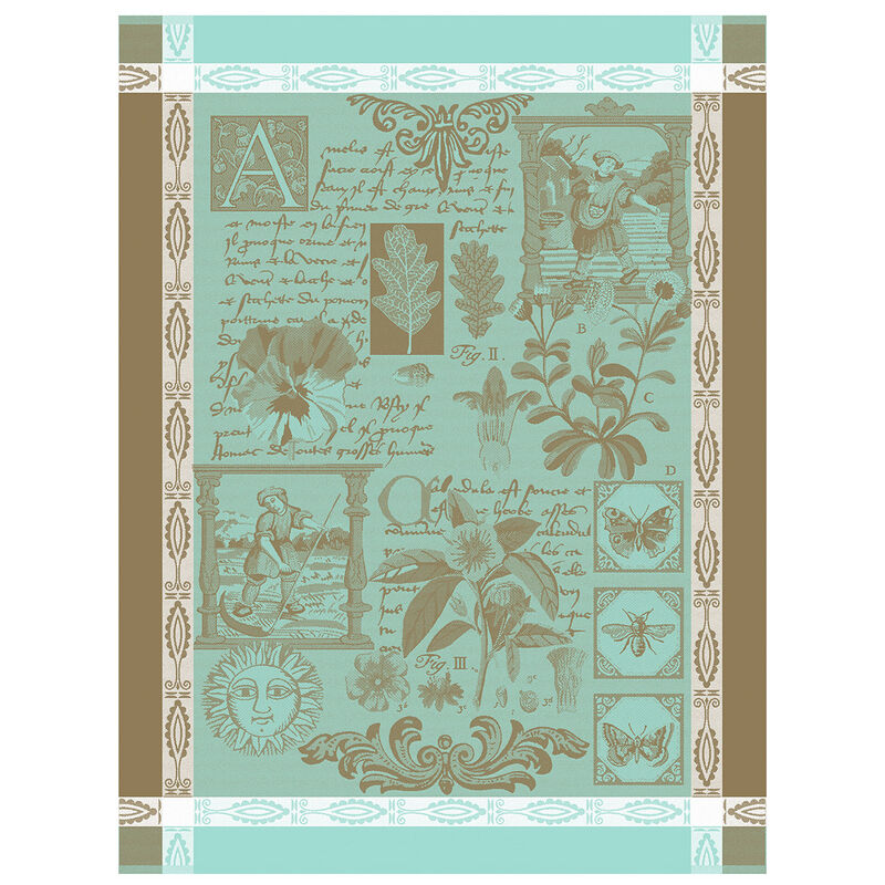 TEA TOWEL HERBIER BLUE