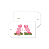 Champagne Staffordshire Dogs Gift Tags
